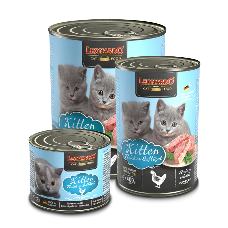 LEONARDO Kitten Reich an Geflügel – Katzennassfutter