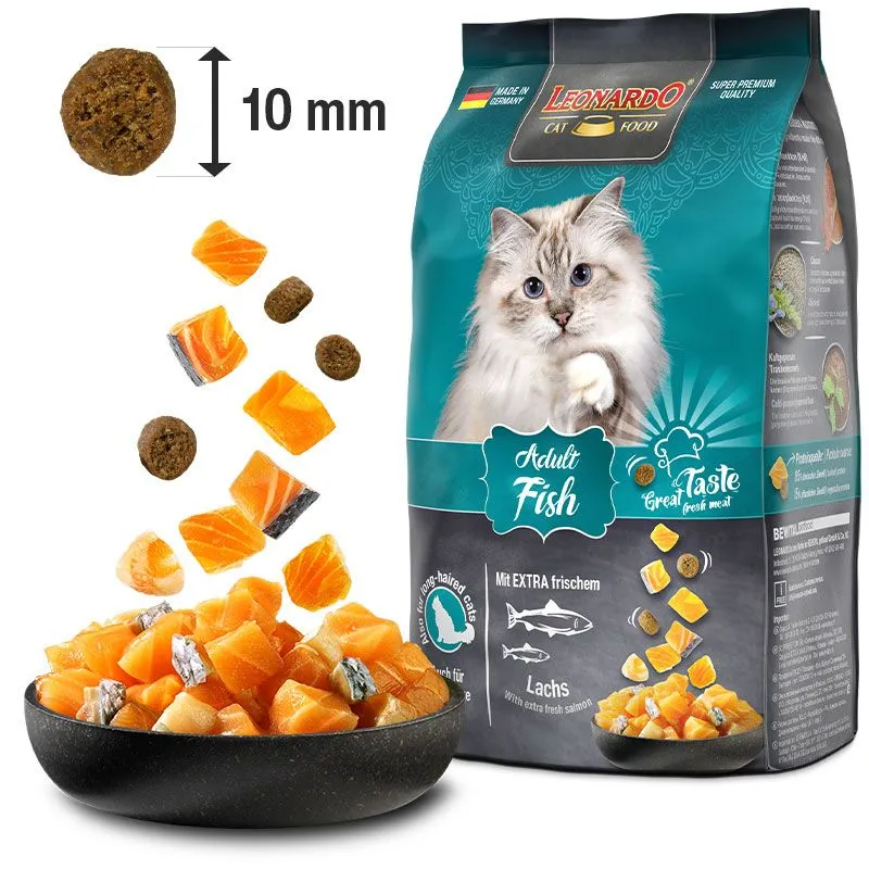LEONARDO Adult Fish – Katzentrockenfutter mit Fisch