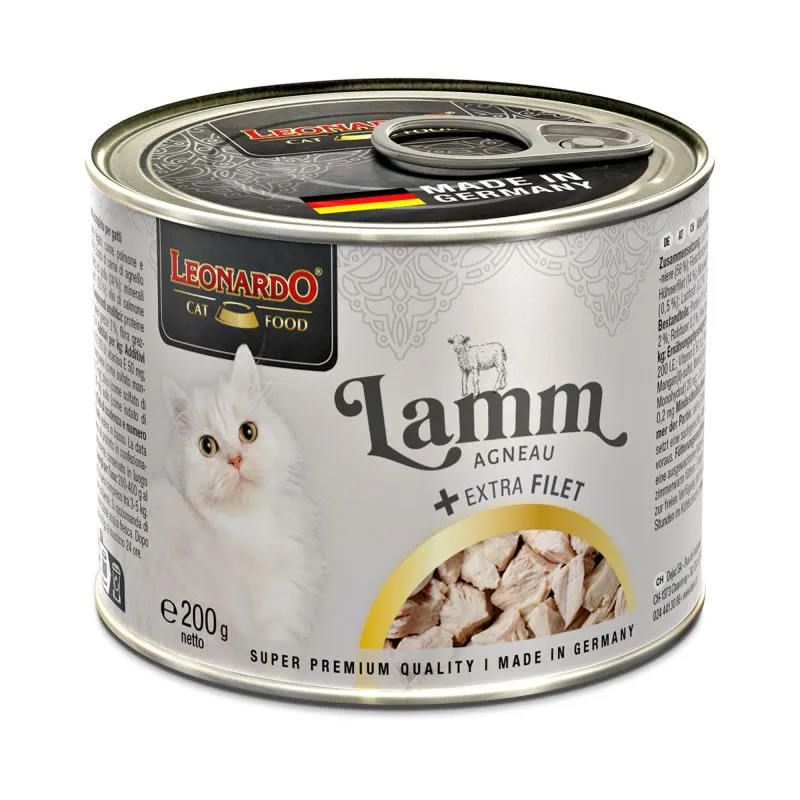LEONARDO Lamm mit extra Filet – Katzennassfutter