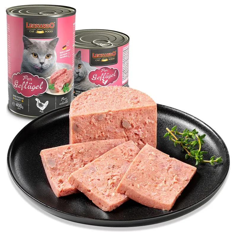 LEONARDO Geflügel pur – Katzennassfutter