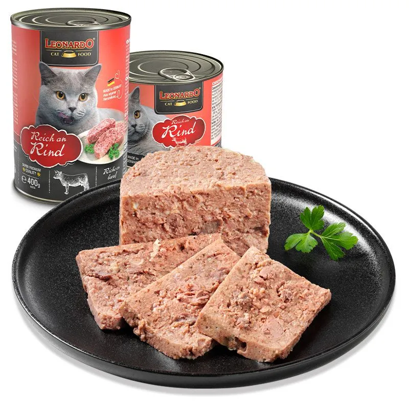 LEONARDO Reich an Rind – Katzennassfutter