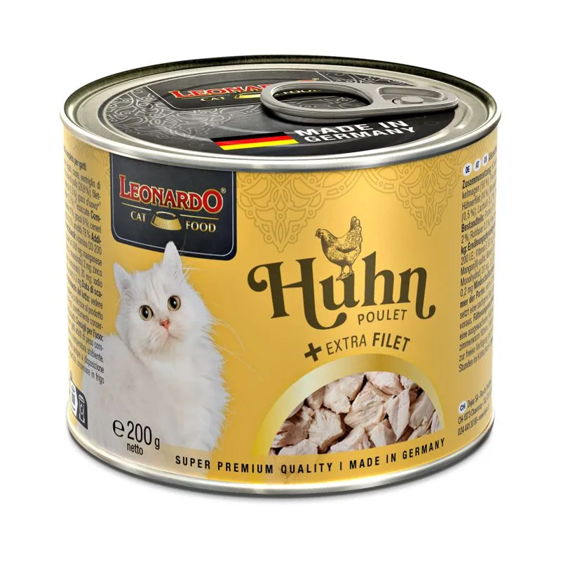 LEONARDO Huhn mit extra Filet – Katzennassfutter