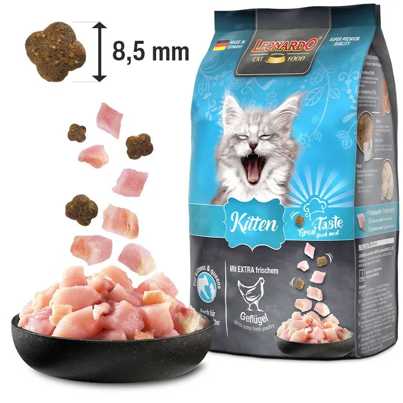 LEONARDO Kitten – Katzentrockenfutter für junge Katzen